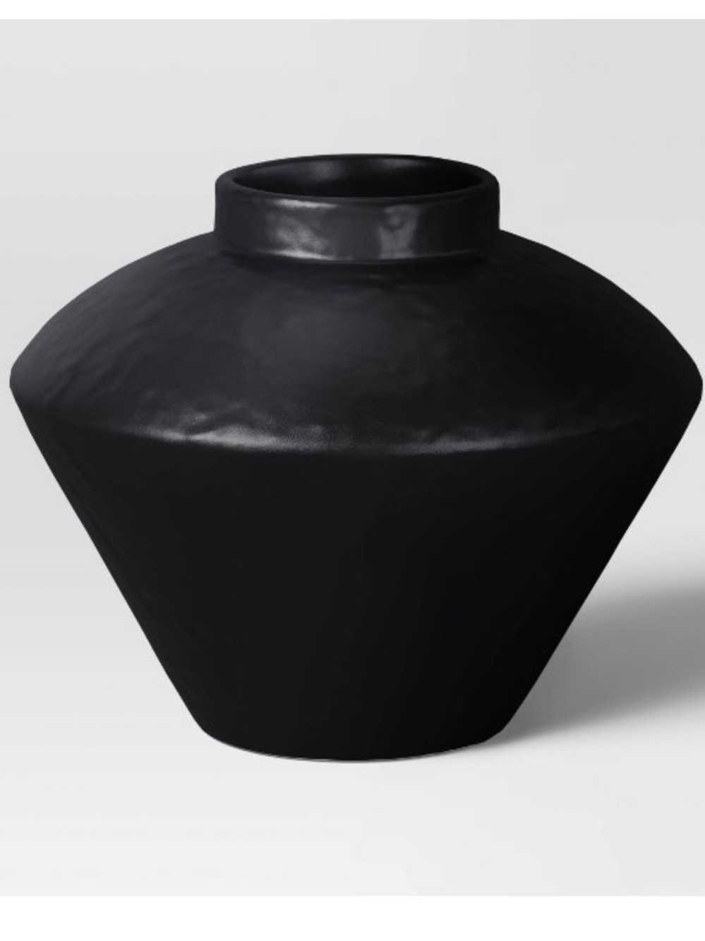 THRESHOLD NWT Small Modern Vase Black